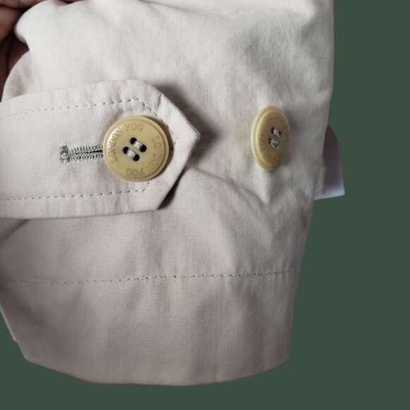 London Fog Jacket Parka Down Filled Removable Lining & Hood Beige/Brown Large - Picture 13 of 16